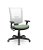 Cadeira Plaxmetal Flash Presidente Base Standard Back System Tela Branca Assento Vinil - Imagem 12