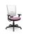 Cadeira Plaxmetal Flash Presidente Base Standard Back System Tela Branca Assento Vinil - Imagem 14