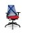 Cadeira Plaxmetal Bix X+ Base Italia Mecanismo Autocompensador Tela Azul Assento Poliéster - Imagem 6