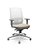 Cadeira Plaxmetal Brizza Presidente Grafite Tela Branca Base Aluminio Slider Braços 3D Assento Vinil - Imagem 6
