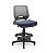 Cadeira Caixa Alta Beezi Plaxmetal Base Nylon Com Sapatas Encosto Cinza Assento Vinil - Imagem 9