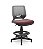Cadeira Caixa Alta Beezi Plaxmetal Base Nylon Com Sapatas Encosto Cinza Assento Vinil - Imagem 10