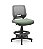 Cadeira Caixa Alta Beezi Plaxmetal Base Nylon Com Sapatas Encosto Cinza Assento Vinil - Imagem 12