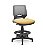 Cadeira Caixa Alta Beezi Plaxmetal Base Nylon Com Sapatas Encosto Cinza Assento Vinil - Imagem 13