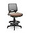 Cadeira Caixa Alta Beezi Plaxmetal Base Nylon Com Sapatas Encosto Cinza Assento Vinil - Imagem 16
