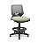 Cadeira Caixa Alta Beezi Plaxmetal Base Nylon Com Sapatas Encosto Cinza Assento Vinil - Imagem 18
