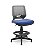 Cadeira Caixa Alta Beezi Plaxmetal Base Nylon Com Sapatas Encosto Cinza Assento Vinil - Imagem 7