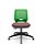 Cadeira Plaxmetal Beezi Encosto Verde Base Nylon Piramidal Relax Assento Vinil - Imagem 10