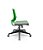 Cadeira Plaxmetal Beezi Encosto Verde Base Nylon Piramidal Relax Assento Vinil - Imagem 2