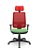 Cadeira Presidente Brizza Plaxmetal Tela Vermelha Base Standard Back System Assento Poliéster - Imagem 9