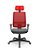 Cadeira Presidente Brizza Plaxmetal Tela Vermelha Base Standard Back System Assento Poliéster - Imagem 10