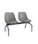 Longarina de 2 Lugares Quick Plaxmetal Basalto Com Assento Estofado Vinil - Imagem 10