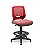 Cadeira Caixa Alta Beezi Plaxmetal Base Nylon Com Sapatas Encosto Vermelho Assento Vinil - Imagem 1