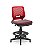 Cadeira Caixa Alta Beezi Plaxmetal Base Nylon Com Sapatas Encosto Vermelho Assento Vinil - Imagem 10