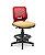 Cadeira Caixa Alta Beezi Plaxmetal Base Nylon Com Sapatas Encosto Vermelho Assento Vinil - Imagem 14
