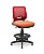 Cadeira Caixa Alta Beezi Plaxmetal Base Nylon Com Sapatas Encosto Vermelho Assento Vinil - Imagem 16