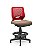 Cadeira Caixa Alta Beezi Plaxmetal Base Nylon Com Sapatas Encosto Vermelho Assento Vinil - Imagem 17