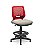 Cadeira Caixa Alta Beezi Plaxmetal Base Nylon Com Sapatas Encosto Vermelho Assento Vinil - Imagem 20