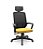 Cadeira Presidente Adrix Com Apoio de Cabeça Plaxmetal Encosto Tela Base Standard Relax Assento Poliéster - Imagem 11