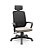 Cadeira Presidente Adrix Com Apoio de Cabeça Plaxmetal Encosto Tela Base Standard Relax Assento Poliéster - Imagem 12