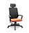 Cadeira Presidente Adrix Com Apoio de Cabeça Plaxmetal Encosto Tela Base Standard Relax Assento Poliéster - Imagem 7