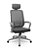 Cadeira Presidente Plaxmetal Adrix Grafite Tela Cinza Base Nylon Mecanismo Relax Assento Poliéster - Imagem 7