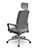 Cadeira Presidente Plaxmetal Adrix Grafite Tela Cinza Base Nylon Mecanismo Relax Assento Poliéster - Imagem 3