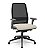 Cadeira Presidente Titan Plaxmetal Tela Preta Base Nylon Slider Assento Vinil - Imagem 5
