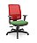 Cadeira Brizza Presidente Plaxmetal Tela Vermelha Base Standard Relax Assento Crepe Poliéster - Imagem 6