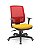 Cadeira Brizza Presidente Plaxmetal Tela Vermelha Base Standard Relax Assento Crepe Poliéster - Imagem 8