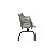 Longarina Vesper Plaxmetal 3 Lugares Polipropileno - Imagem 2