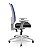 Cadeira Plaxmetal Flash Presidente Tela Azul Base Italia Cinza Back System Braços Reguláveis Cinza Assento Poliéster - Imagem 13