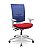 Cadeira Plaxmetal Flash Presidente Tela Azul Base Italia Cinza Back System Braços Reguláveis Cinza Assento Poliéster - Imagem 6
