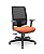 Cadeira Brizza Presidente Plaxmetal Tela Preta Base Standard Relax Assento Crepe Poliéster - Imagem 7