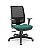 Cadeira Brizza Presidente Plaxmetal Tela Preta Base Standard Relax Assento Crepe Poliéster - Imagem 8