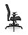 Cadeira Brizza Presidente Plaxmetal Tela Preta Base Standard Relax Assento Crepe Poliéster - Imagem 2