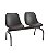 Longarina de 2 Lugares Quick Plaxmetal Preta Com Assento Estofado Vinil - Imagem 6