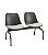 Longarina de 2 Lugares Quick Plaxmetal Preta Com Assento Estofado Vinil - Imagem 20