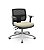 Cadeira Brizza Executiva Tela Preta Base Aluminio Mecanismo Back System Assento Vinil - Imagem 4