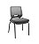 Cadeira Beezi Plaxmetal Fixa 4 Pés Encosto Cinza Assento Vinil - Imagem 4