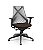Cadeira Plaxmetal Bix X+ Base Italia Mecanismo Sincron Tela Cinza Assento Vinil - Imagem 20