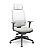 Cadeira Presidente Brizza Tela Branca Base Italia Autocompensador Assento Poliéster - Imagem 14