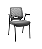 Cadeira Plaxmetal Beezi Fixa 4 Pés com Braços Encosto Cinza Assento Vinil - Imagem 12