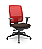 Cadeira Presidente Brizza Plaxmetal Tela Vermelha Base Italia Autocompensador Assento Poliéster - Imagem 20
