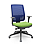 Cadeira Presidente Brizza Plaxmetal Tela Azul Base Italia Autocompensador Assento Poliéster - Imagem 14