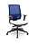 Cadeira Presidente Brizza Plaxmetal Tela Azul Base Italia Autocompensador Assento Poliéster - Imagem 16