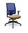 Cadeira Presidente Brizza Plaxmetal Tela Azul Base Italia Autocompensador Assento Poliéster - Imagem 17