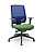 Cadeira Presidente Brizza Plaxmetal Tela Azul Base Italia Autocompensador Assento Poliéster - Imagem 10