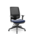 Cadeira Presidente Brizza Plaxmetal Tela Preta Base Italia Slider Assento Vinil - Imagem 9