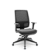 Cadeira Presidente Brizza Plaxmetal Tela Preta Base Italia Slider Assento Vinil - Imagem 1